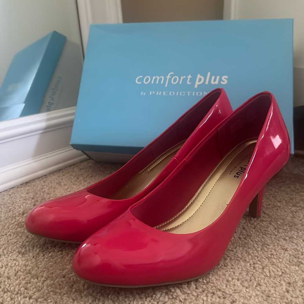 Comfort Plus Hot Pink Pump Heels